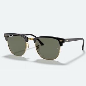 Ray Ban New Clubmaster 4416 Sunglasses RB Black & Gold With Case Included
